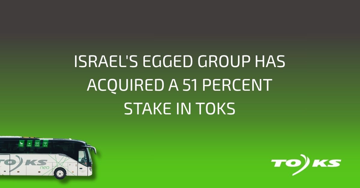 Israel’s Egged Group has acquired a 51 percent stake in TOKS
