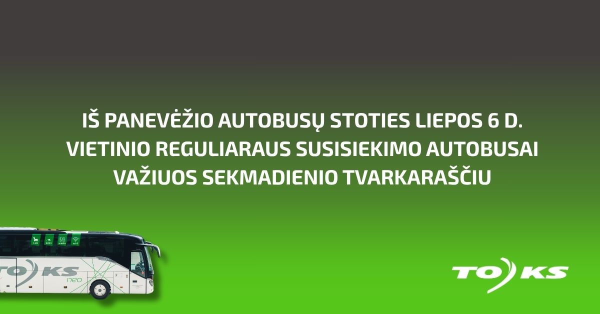 Informacija keliaujantiems Panevėžio miesto autobusais